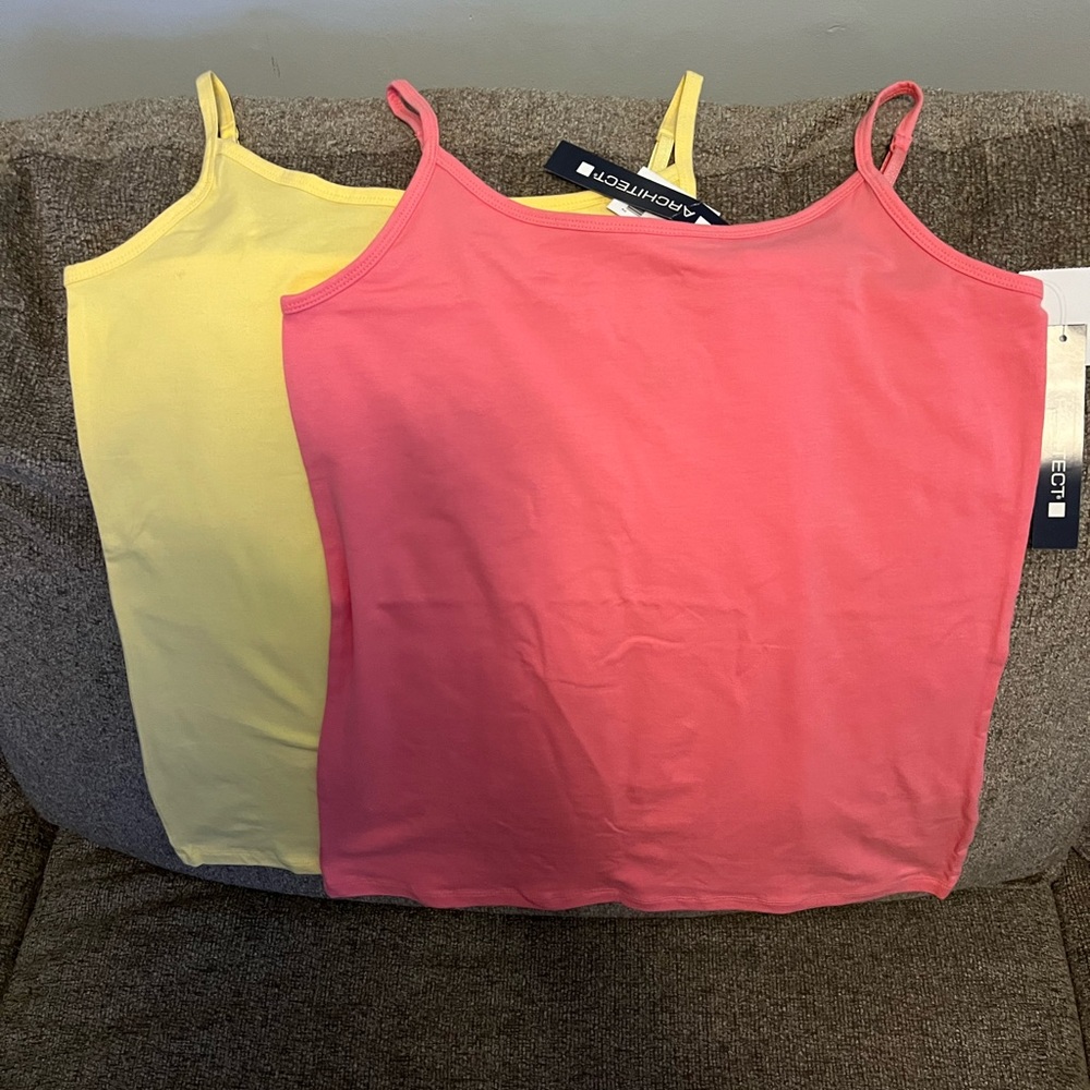 Architect Coral and Yellow Camisoles